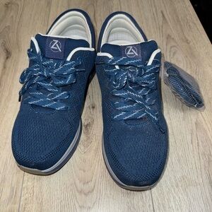 Zeba blue sneakers lace up shoes